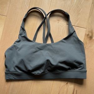 Lululemon Energy Bra - Sage/Army Green. Size 6.